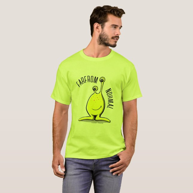 WEIT VOM NORMALEN ZWEI-MIT AUGEN MONSTER-T - SHIRT (Vorne ganz)