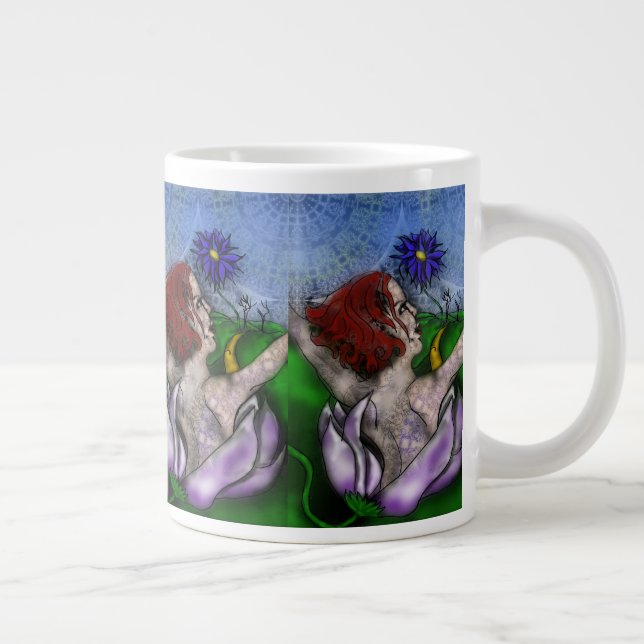 Weitab-Blumen-Jumbo-Mug Jumbo-Tasse (Rechts)