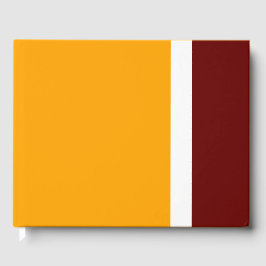 Weite dunkelrote, weiße Streifen auf goldgelben St Gästebuch