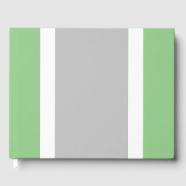 Weite, hellgraue, weiße Streifen auf der Seite grü Gästebuch