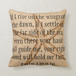 Weite Seite der Seebibel-Vers Starfish pillow Kissen