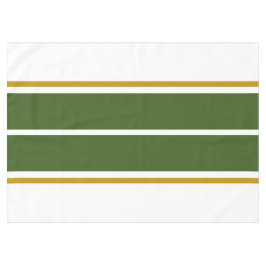 Weite, waldgrüne Streifen weißer Hintergrund Tischdecke