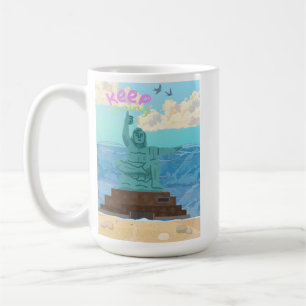 Weiter geht's Nagasaki-Friedensstatue Süße Illustr Kaffeetasse