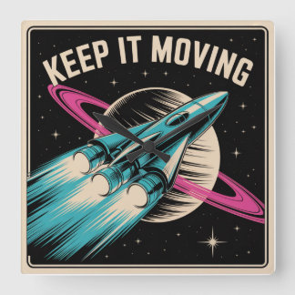 Weiter geht's quadratische wanduhr