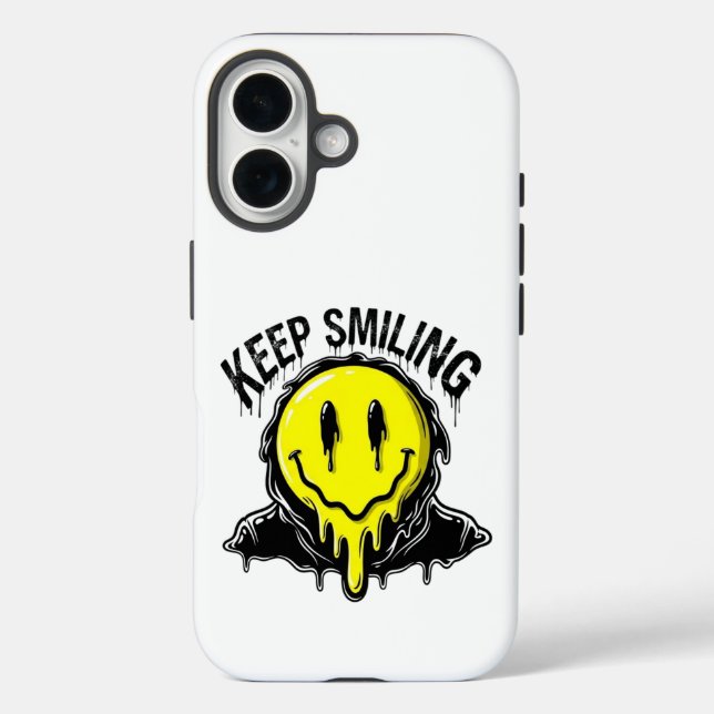 Weiter lächeln Case-Mate iPhone hülle (Rückseite)