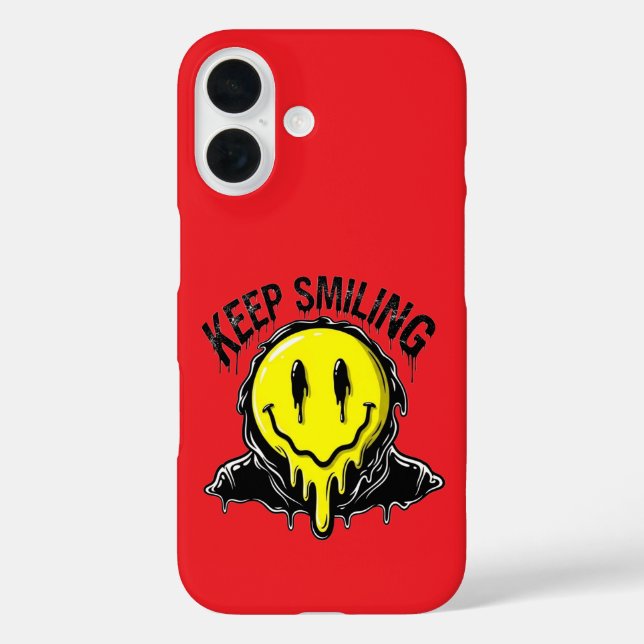 Weiter lächeln Case-Mate iPhone hülle (Rückseite)