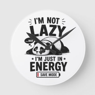 Weiter machen – Disziplin heute, Freiheit morgen Runde Wanduhr