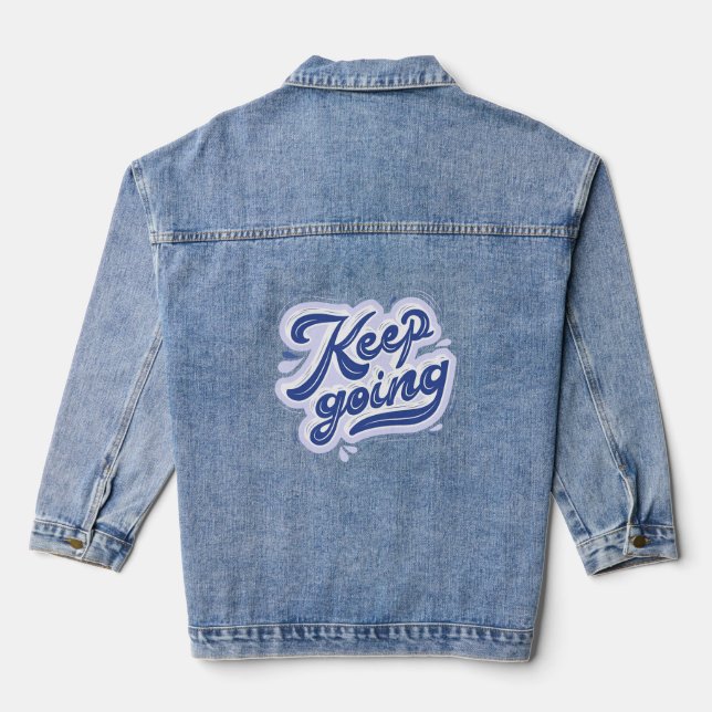 Weiter machen jeansjacke (Rückseite)