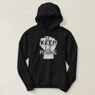 Weiter machen – Motivierende Typografie-Design Hoodie