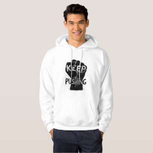 Weiter machen – Motivierende Typografie-Design Hoodie