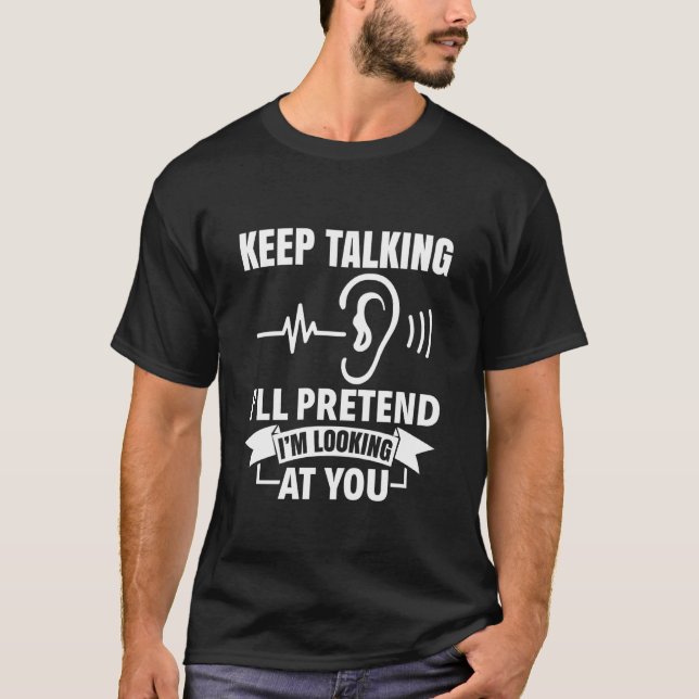 Weiter Reden - Blindenbewusstsein T-Shirt (Vorderseite)