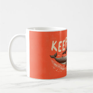 Weiter Schwimmen Wale Kaffeetasse