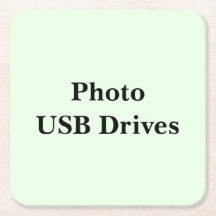 Weiter scrollen, um diese Foto-USB-Festplatte zu s Rechteckiger Pappuntersetzer