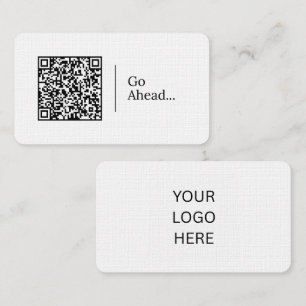 Weiter so... Anpassbarer QR-Code und Logo Visitenkarte