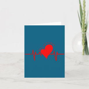 Weiter so! Ekg Herzschlag Kuh Ventil Herz Pati Karte