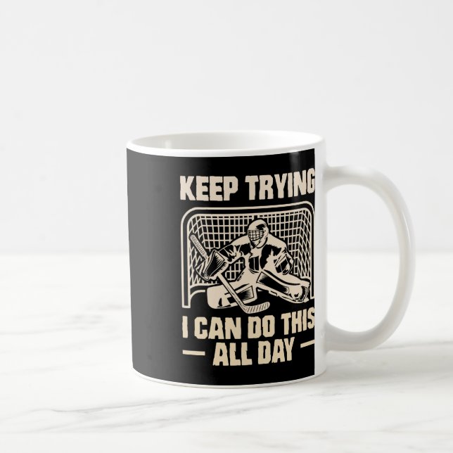 Weiter Versuchen Ich Kann Das Torwart Jugend Eisho Kaffeetasse (Rechts)