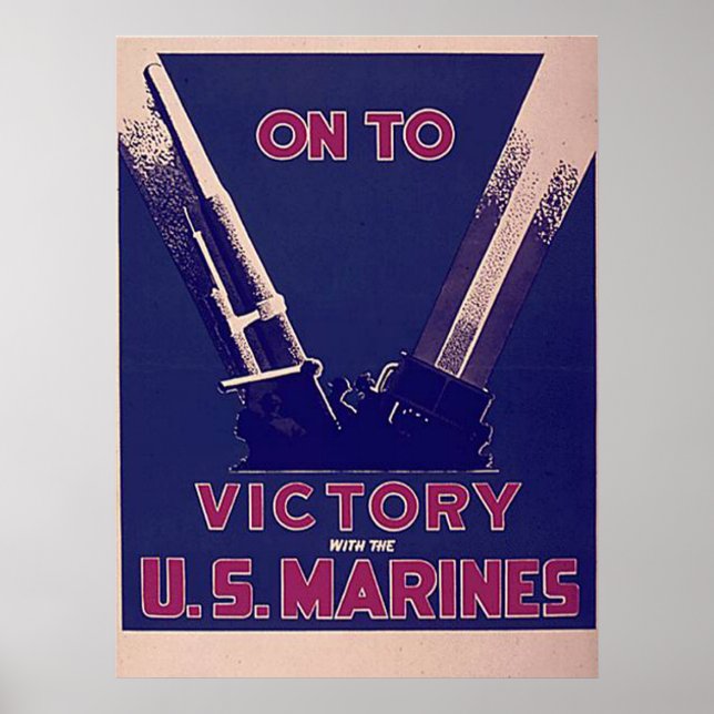 Weiter zum Sieg bei den US-Marineinfanteristen Poster (Vorne)