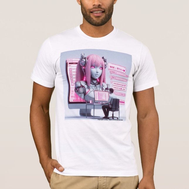 Weitere 萌 え I Liebe Chatbots Ai Robots Futuristic  T-Shirt (Vorderseite)