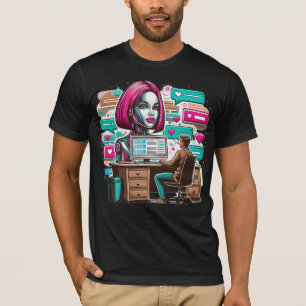 Weitere 萌 え I Liebe Chatbots Ai Robots Futuristic  T-Shirt