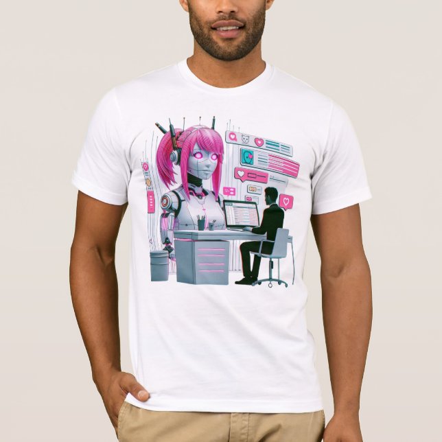 Weitere 萌 え I Liebe Chatbots Ai Robots Futuristic  T-Shirt (Vorderseite)