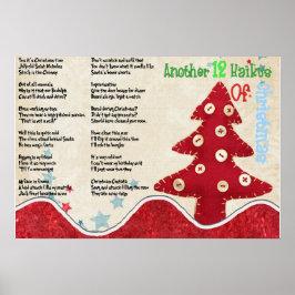 Weitere 12 Haikus Weihnachten Poster