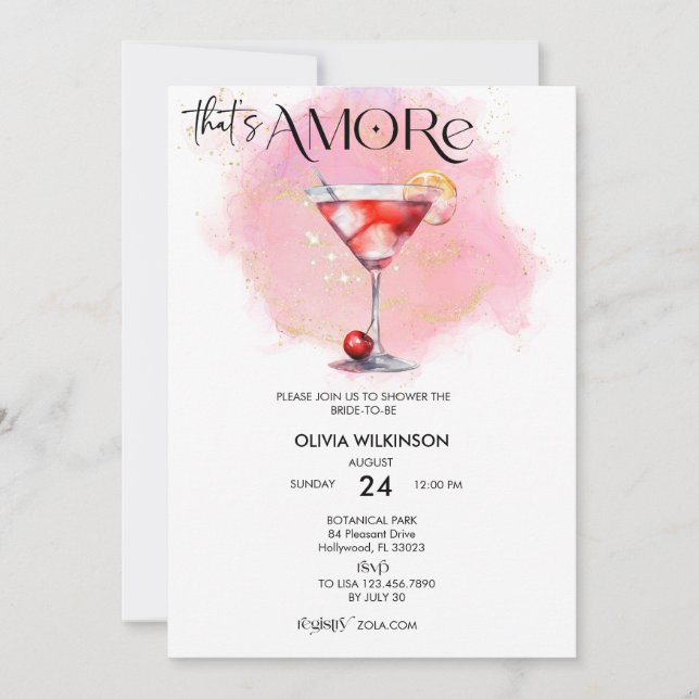 Weitere | Brautparty Aquarell Einladung (Vorderseite)