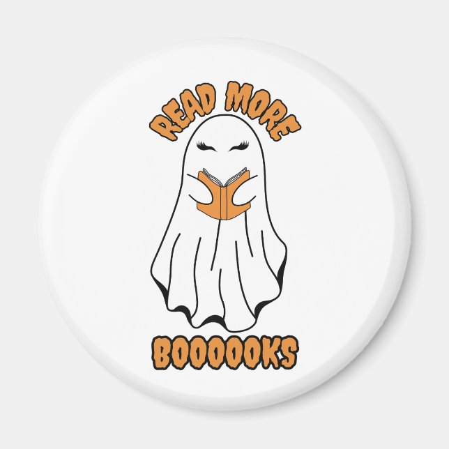 Weitere Bücher Halloween Ghost Orange Magnet (Vorne)