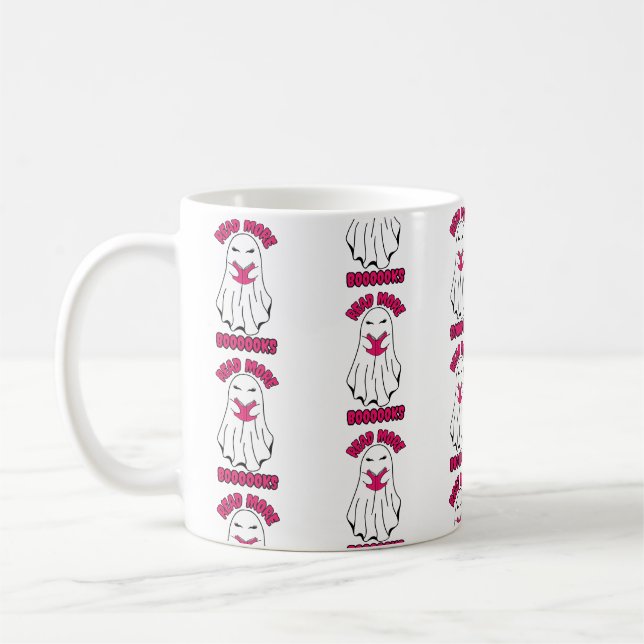 Weitere Bücher Halloween Ghost Pink Kaffeetasse (Links)