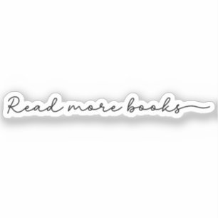 Weitere Bücher Minimalistisch lesen Aufkleber