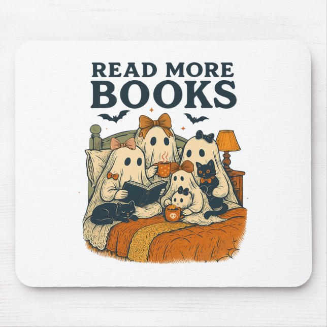 Weitere Bücher Niedlich Ghost Family Halloween Men Mousepad (Vorne)