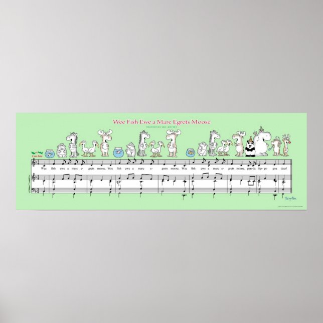 WEITERE FISH EWA MARE EGRETS MOOSE Boynton Plakat (Vorne)