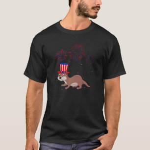 Weitere Grafik Rot Blau Fireworks Dekoration 4th O T-Shirt