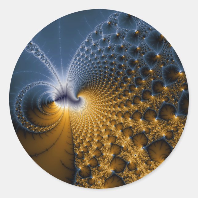 Weitere Informationen: Fraktal Art Runder Aufkleber (Vorderseite)