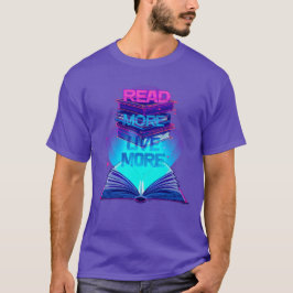 Weitere Informationen Live More - Neon Book Stack  T-Shirt