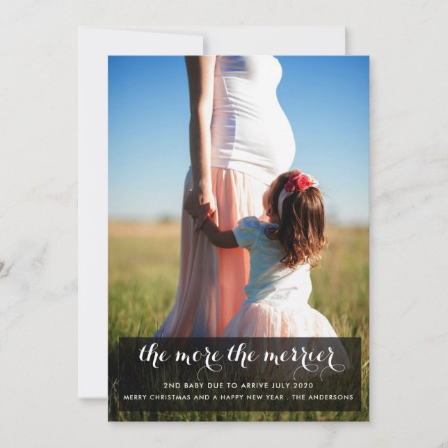 Weitere Informationen über den Merrier Baby Holida Einladung (Vorderseite)