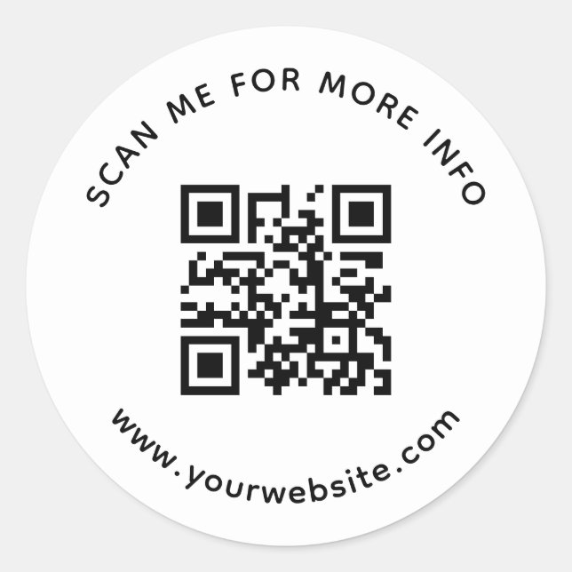 Weitere Informationen zum QR-Code für Berufliche U Runder Aufkleber (Vorderseite)