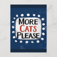 Weitere Katzen Bitte Postkarte