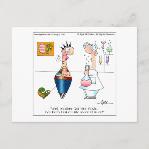 WEITERE KULTUR Cartoon Postcard bis April McCallum Postkarte