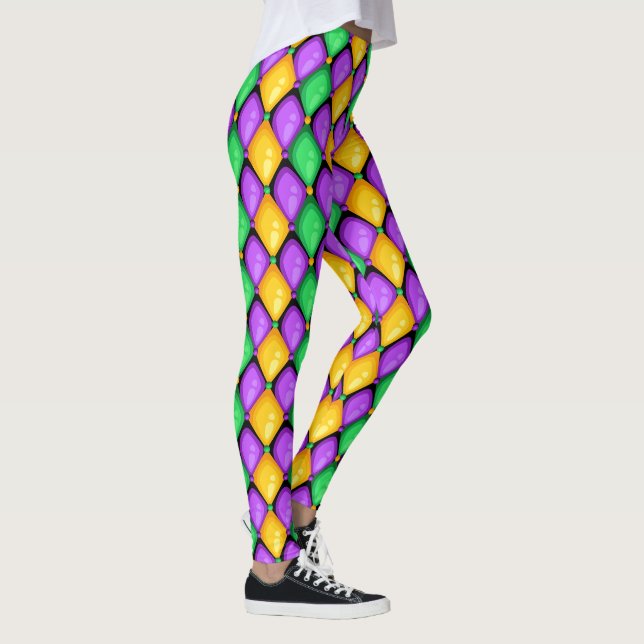 Weitere Mardi Gras Diamonds Pop Mode Leggings (Rechts)