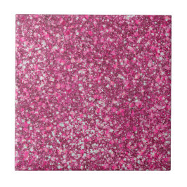 Weitere Mellow Magenta Pink Color Imitats Glitzer Fliese