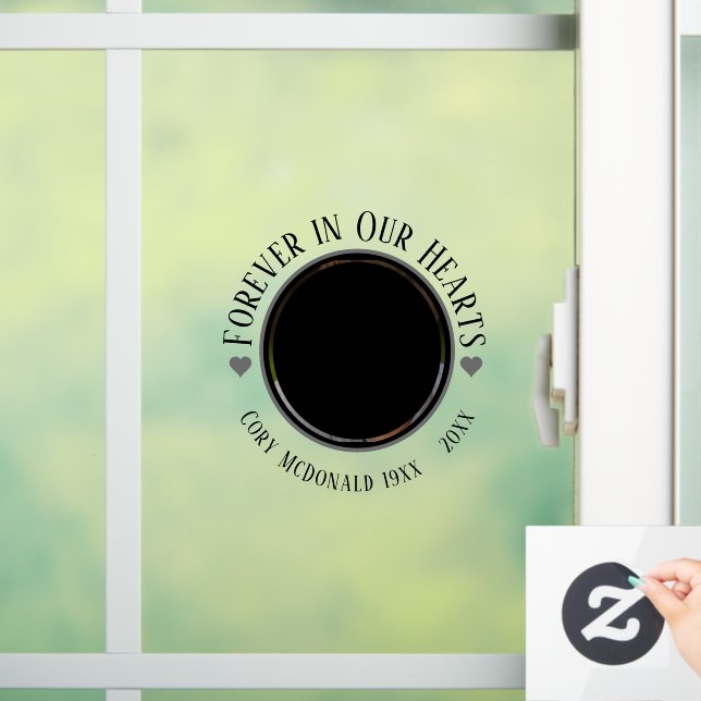 WEITERHIN IN UNSEREM HERZENSPEICHER, AUTO FENSTERAUFKLEBER (Zuhause)