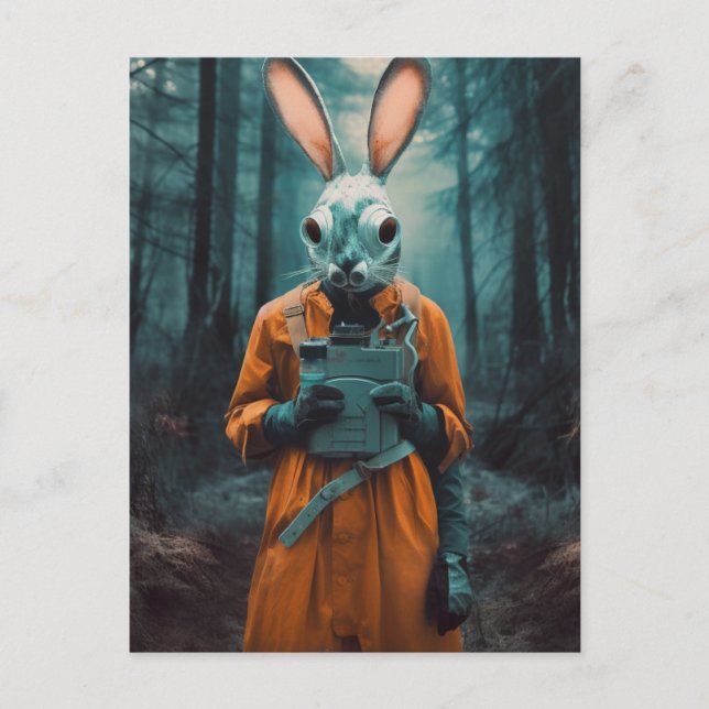 Weites Rabbit Postkarte (Vorderseite)