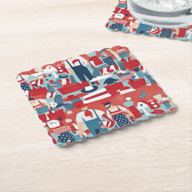 Weitsichtiges Arbeitszeitmuster Untersetzer (angewinkelt)