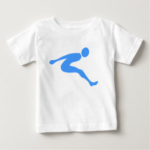 Weitsprung - Babyblau Baby T-shirt
