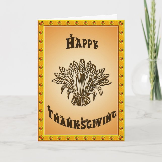 Weizen 2 feiertagskarte (Vorderseite)