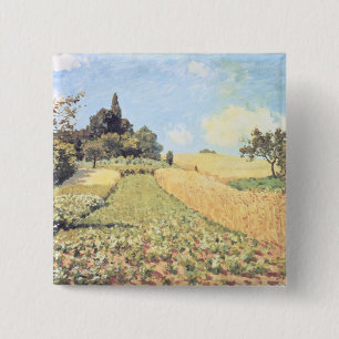 Weizen-Feld Alfred Sisleys Button