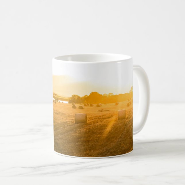 Weizen-Feld | Dornoch, Nordschottland, Kaffeetasse (VorderseiteRechts)