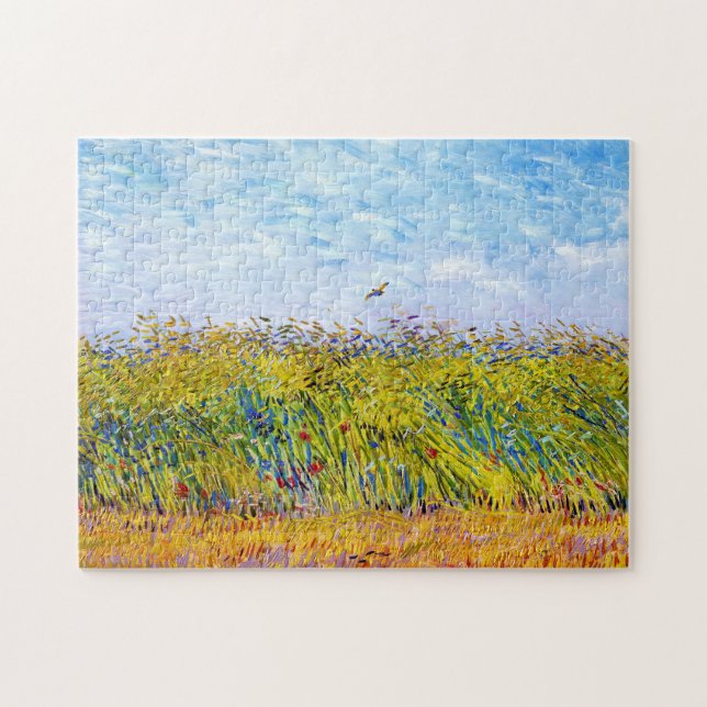 Weizen-Feld mit einer Lerche durch Vincent van Puzzle (Horizontal)