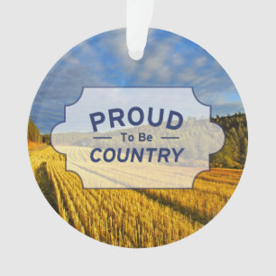 Weizen-Feld nach Ernte Ornament