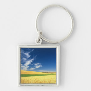 Weizenernte auf dem Palouse im Osten Schlüsselanhänger